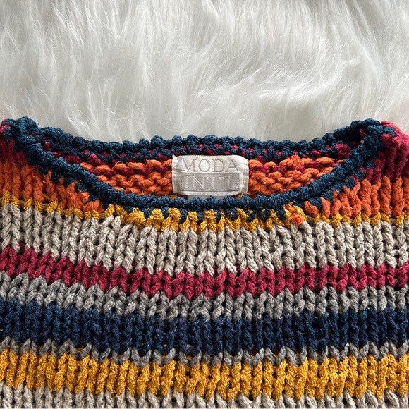 Moda International Multicolor Striped Sweater - Picture 6 of 8